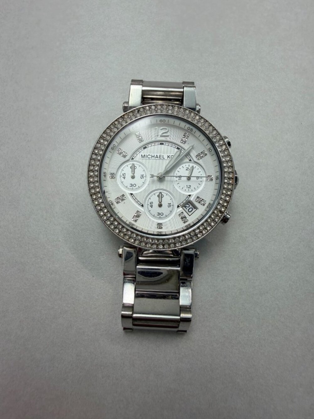 Michael Kors MK5353 Womens Silver Stainless Steel Analog Dial Wrist Watch Works - Picture 9 of 10